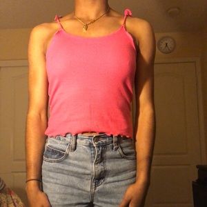 Tie up tank top